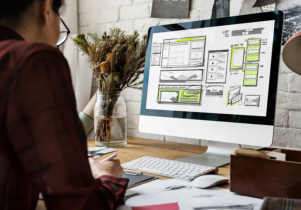 Engineer Wireframing a Dealer Website